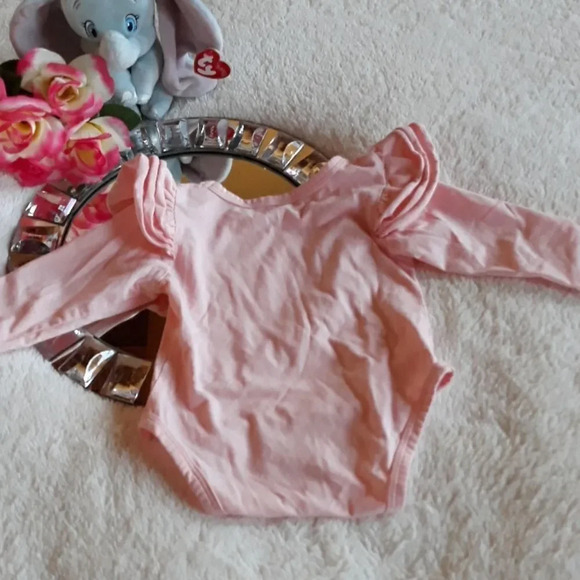 Baby Flamingo Pants & Ruffle Bodysuit 6-9M - Picture 3 of 6